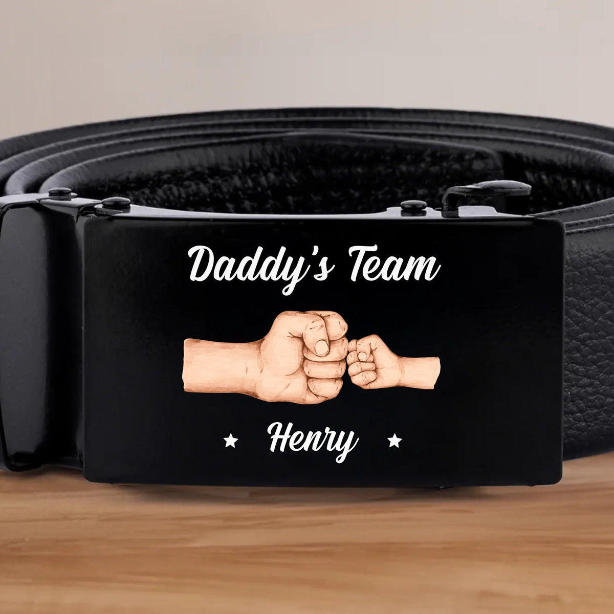 Fist Bump Family Personalized Belt Buckle - Father's Day, Gift For Dad, Grandpa