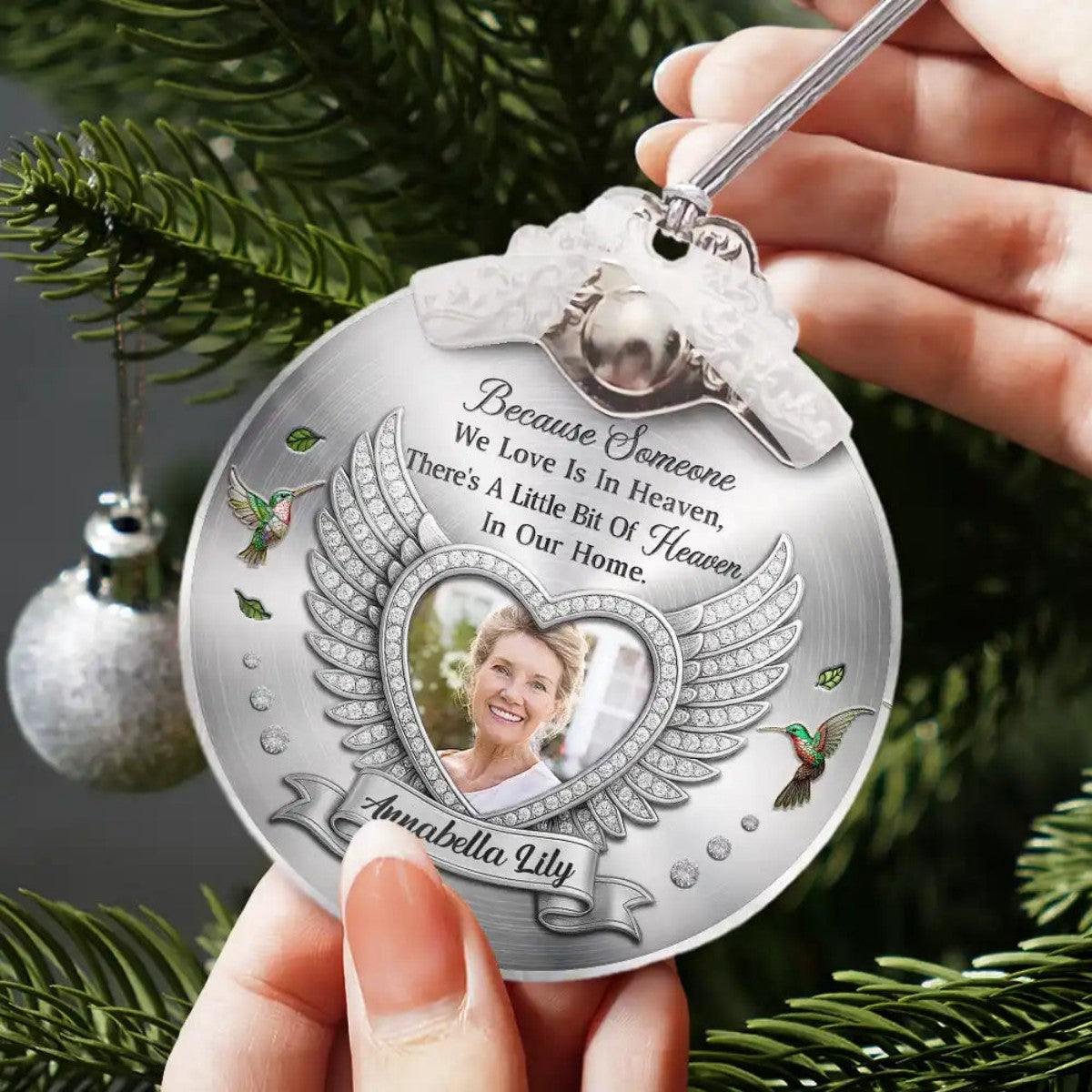 Custom Photo I'm Always With You Memorial Personalized Acrylic Ornament