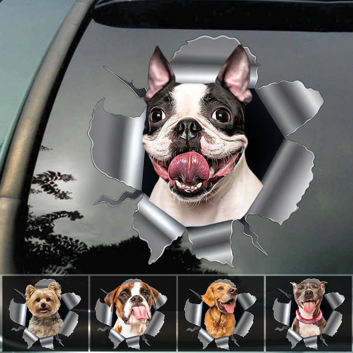 Cracking You Up, One Paw At A Time - Personalized Custom Photo Decal Gifts For Dog Cat Lovers, Dog Dad Mom