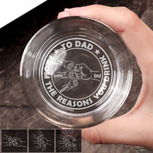Personalized Engraved Beer Cup - To Dad From The Reasons You Drink