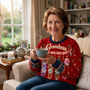 Grandma's Little Snowmen – A Personalized Christmas Sweatshirt Made Just For Her
