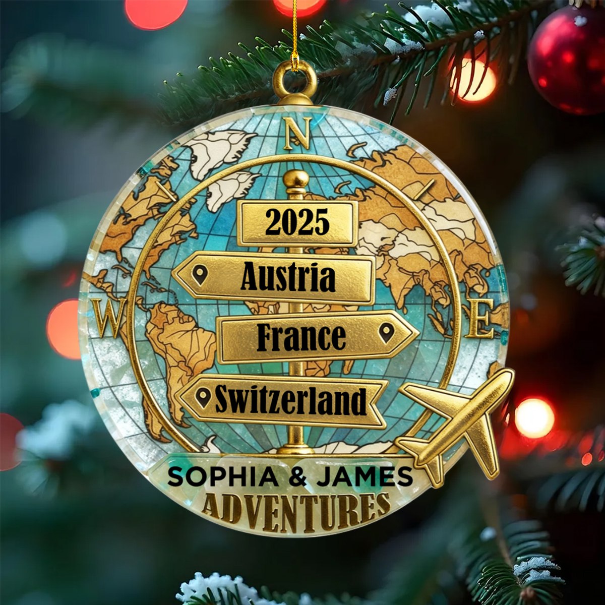 Sea Glass Destination Of All Year - Personalized Custom Shape Ornament