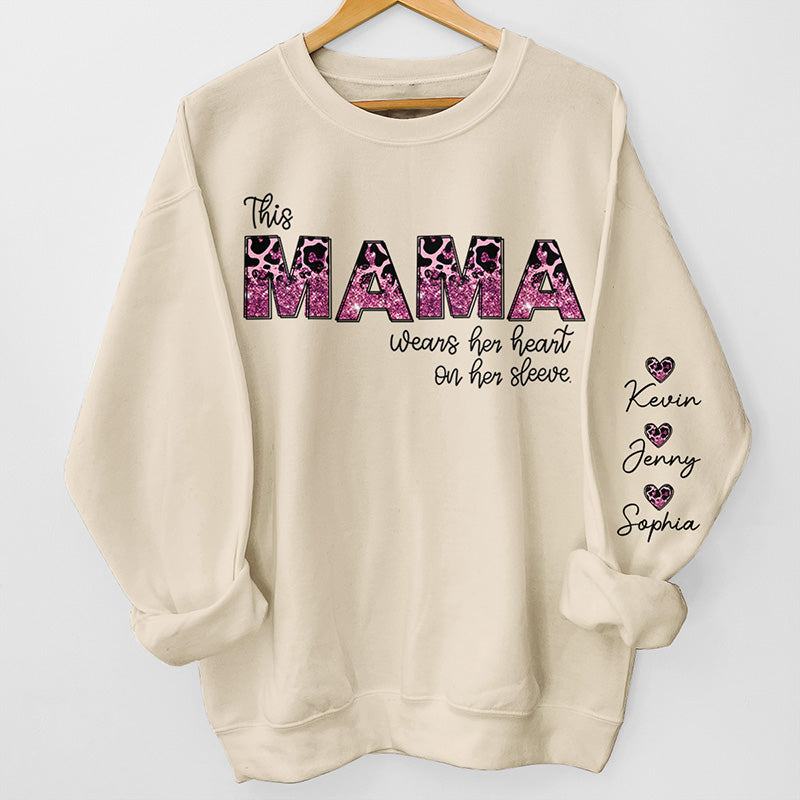 "Behind Every Great Kid Is A Mom" – Personalized Unisex Sweatshirt With Sleeve Design | Gift For Mom & Grandma