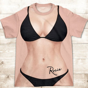 "Sexy Body Vacation" – Personalized All-Over-Print T-Shirt | Custom Summer Style