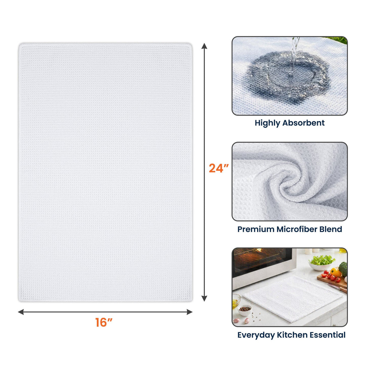 Custom Birth Month Flower Kitchen Towel – Personalized Gift with Name For Mom, Grandma & Her