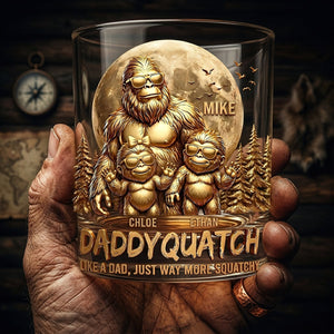 Personalized "King Of The Forest" Dad Whiskey Glass – Gift For Dad