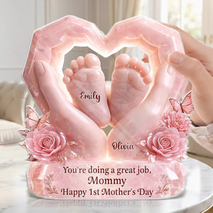 Custom Acrylic Plaque - Personalized Baby Shower, Gender Reveal Gifts For New Moms, New Parents