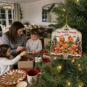 Our Sweet Family – Personalized Acrylic Christmas Ornament | Custom Names Family Keepsake