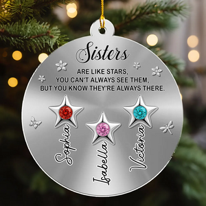 The Stars Are Always There – Personalized Memorial Acrylic Ornament | Custom Name Remembrance Keepsake