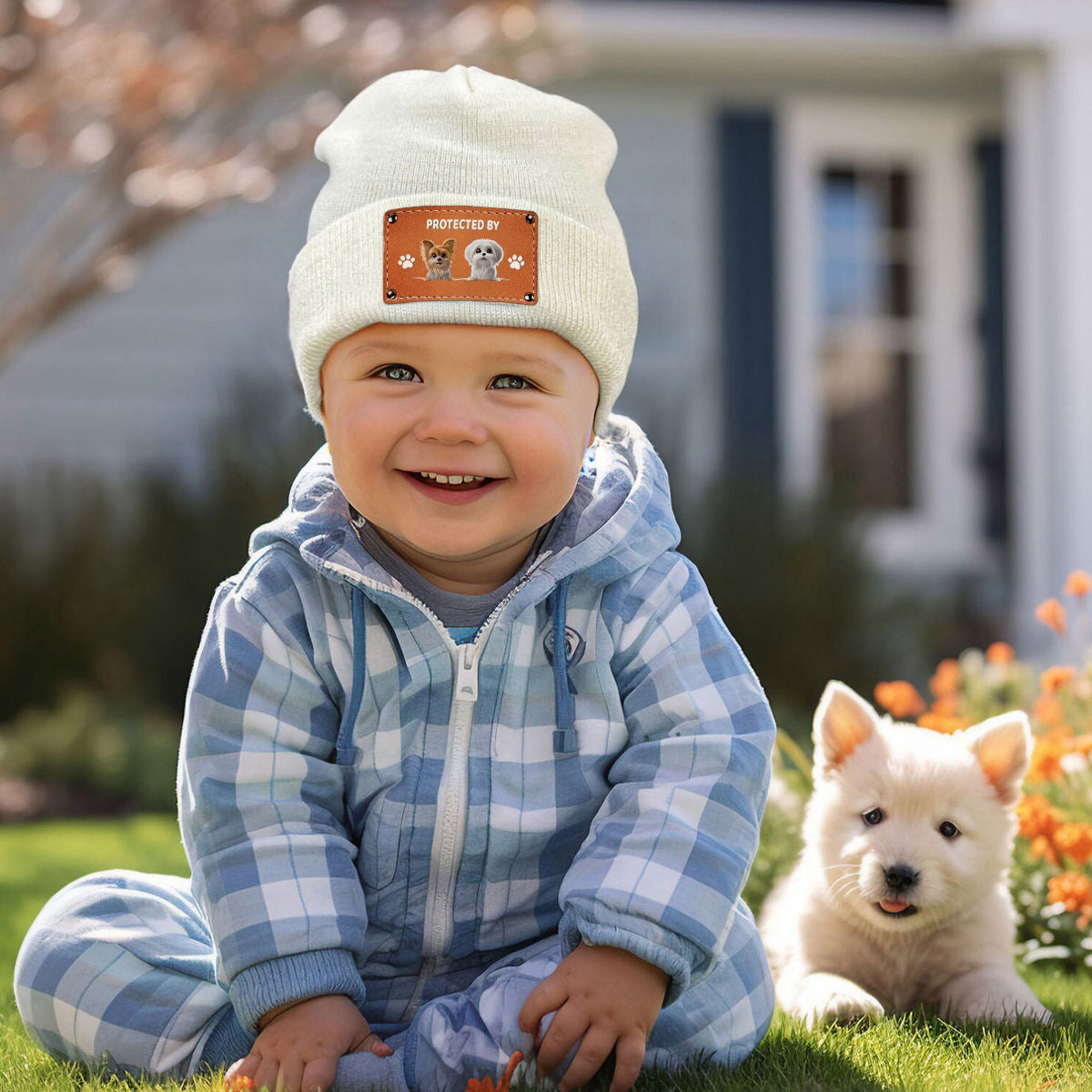 Personalized Baby Beanie Hat Gifts For Dog lovers