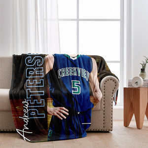 Any Sport, Name, Postion, Number, Team.... Personalized Sport-lover Blanket