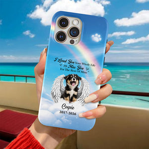 Custom Photo Dog Memorial Phone Case – Personalized Pet Loss Keepsake