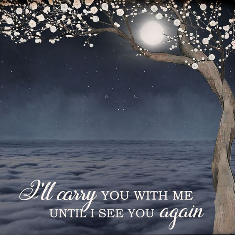 I'll Carry You With Me Pet Memorial - Personalized Dog Paws Shapes Necklace