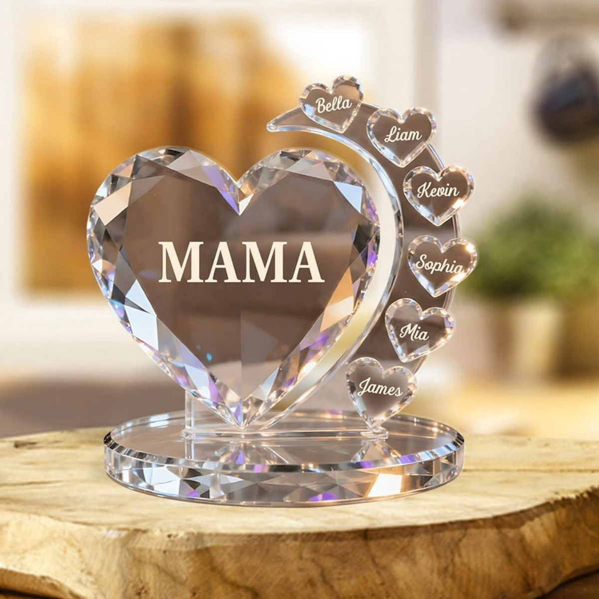 For the Mom Who Deserves It All – Personalized Custom Shaped Acrylic Plaque