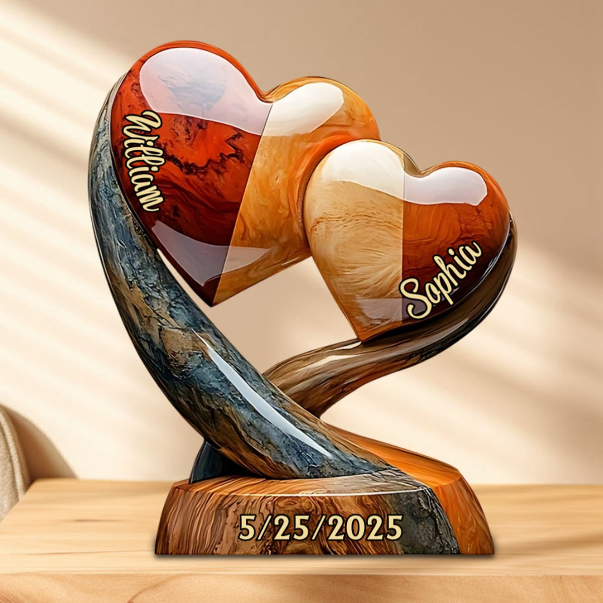 You And Me We Got This - Personalized Couple Heart to heart Shaped Acrylic Plaque