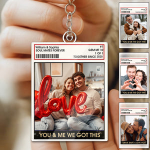 You And Me,  We Got This - Personalized Acrylic Keychain Gifts For Husband And Wife