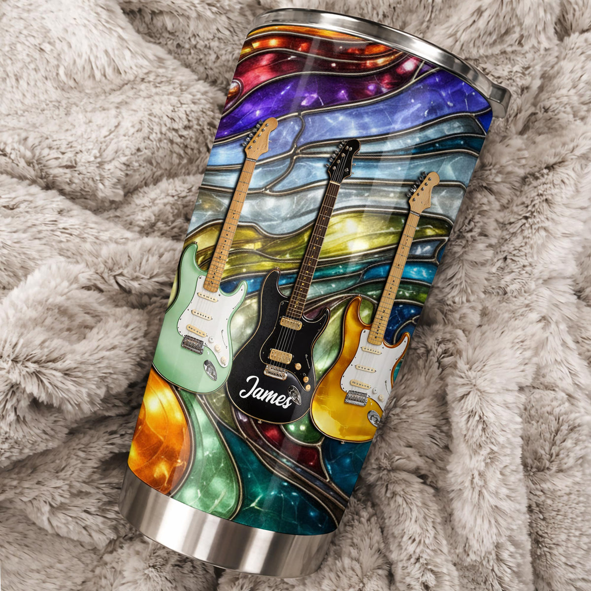 Personalized Rock Your Soul Electric Guitars Tumbler, Gift For Music Lovers