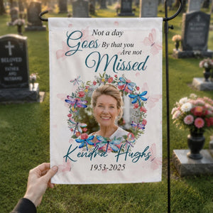 Memorial Garden Flag – Personalized "Missing You Always, Remembering You Forever" For Loss Of Loved One