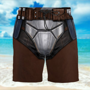 Warrior Armor Style – Personalized Men's Beach Shorts | Gift For Him