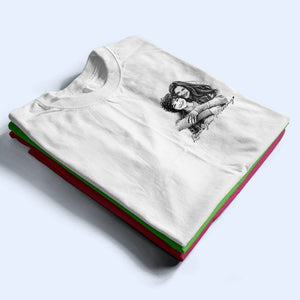 Father's Day Gift For Dad & Grandpa – Custom Photo Pencil Sketch T-Shirt "Best Dad & Grandpa Ever"