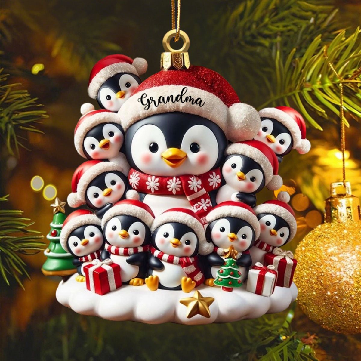 Celebrate Family Love - Personalized Custom Acrylic Ornament - Gift For Family And Collectors