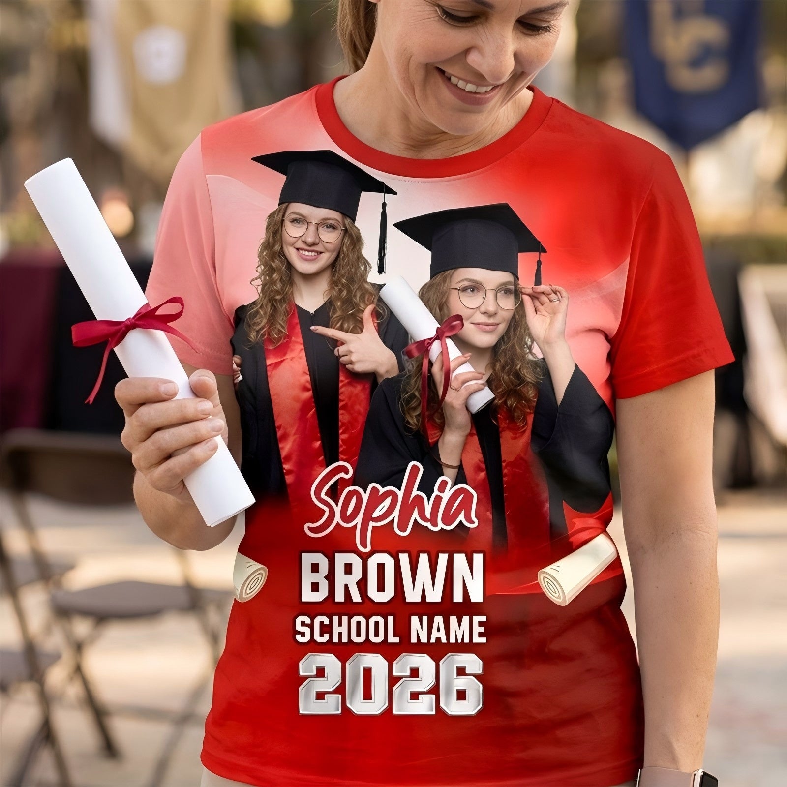 Graduate Custom Photo - Personalized Shirt - Family Matching Graduation Shirt, Graduation Party Gift, Senior Class of 2026