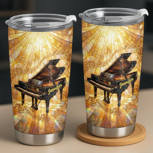 Grand Piano Symphony, Personalized 20oz Tumbler, Gift For Music Lovers