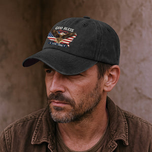 Personalized Distressed Denim Cap, USA 250th Anniversary Patriotic Design