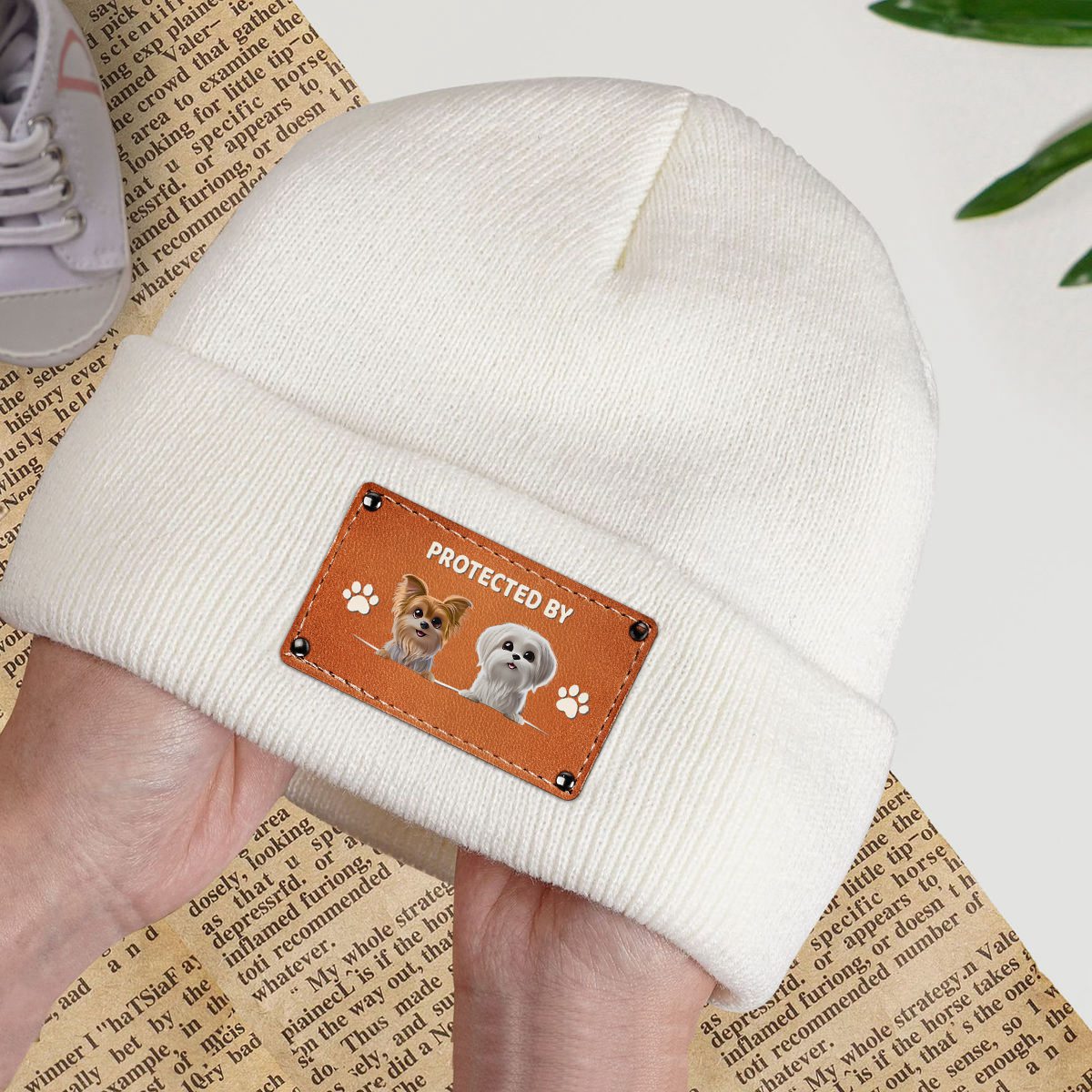 Personalized Baby Beanie Hat Gifts For Dog lovers