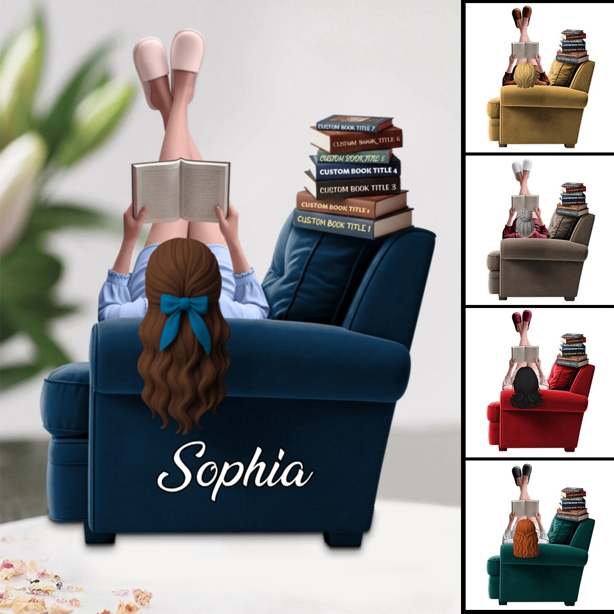 Personalized Book Lover Gift - Custom Acrylic Plaque for Chill Girls Who Love to Read