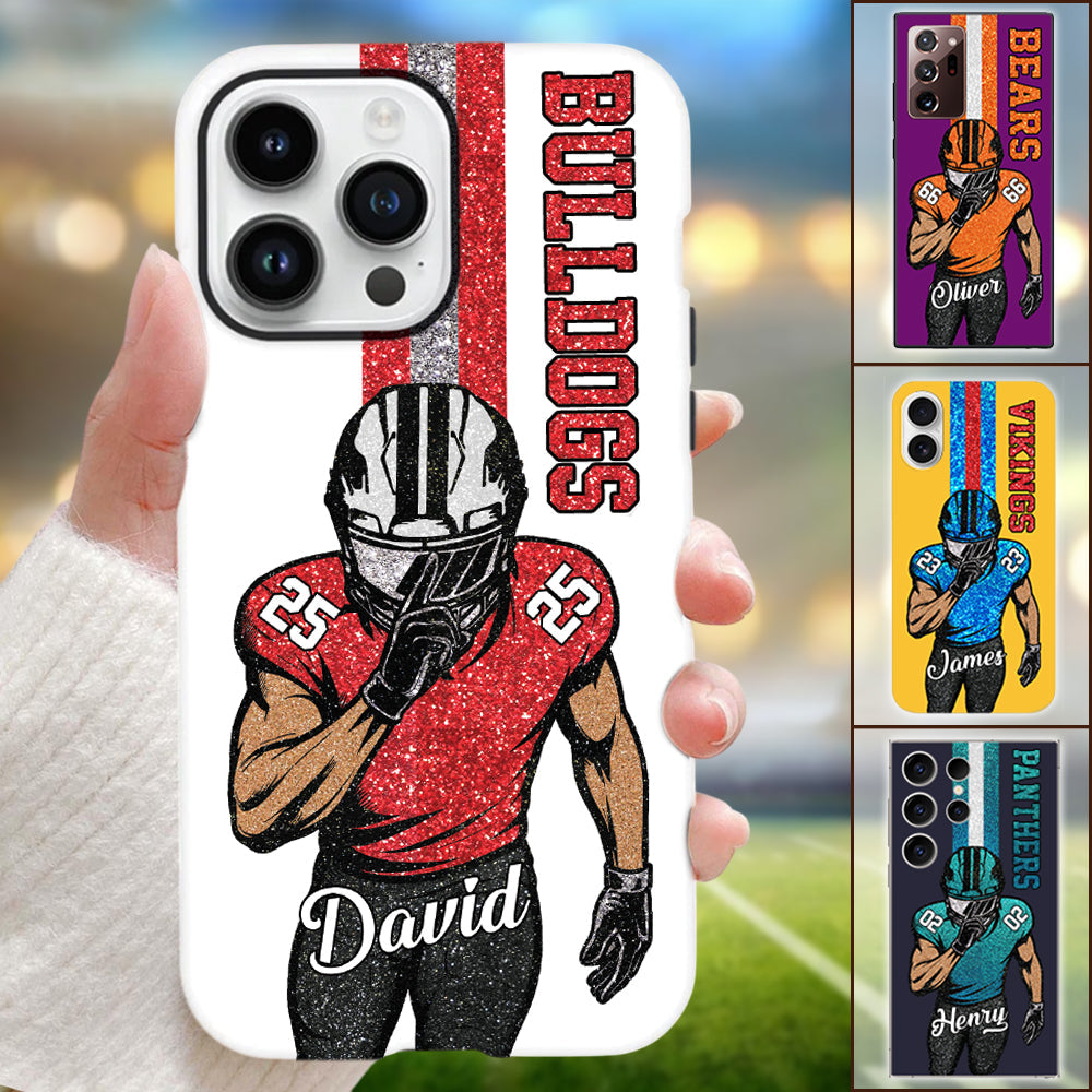 Personalized Clipart Phone Case For Football Family