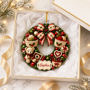 "In My Crochet Era" – Personalized Acrylic Hanging Ornament | Gift For Crochet Lovers