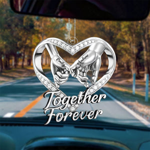 Custom Acrylic Car Ornament - Personalized Anniversary Wedding Gifts For Husband And Wife, Him And Her - You Make My World Soft