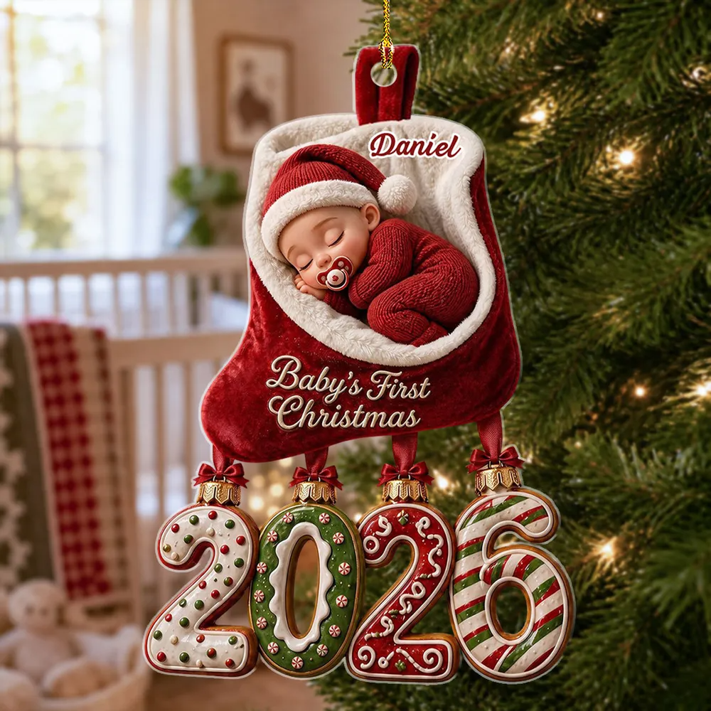 "Cozy Christmas Memories" – Personalized Acrylic Ornament | Holiday Keepsake For Families