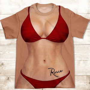 "Sexy Body Vacation" – Personalized All-Over-Print T-Shirt | Custom Summer Style