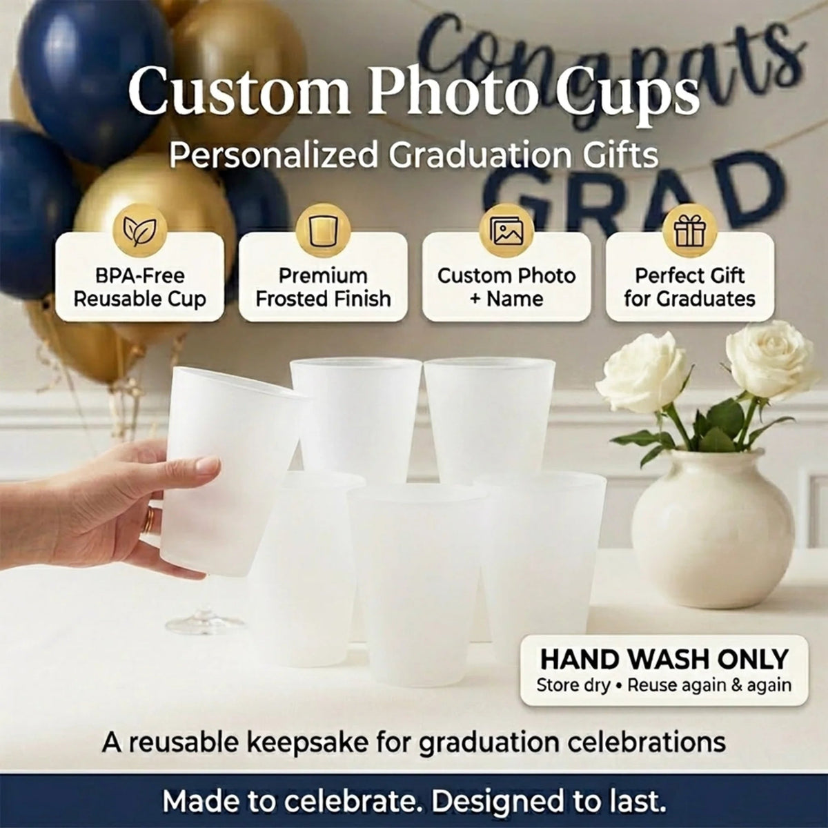 Personalized Summer Party Cups – "Bestie Getaway Fuel" | Gift For Best Friends & Family