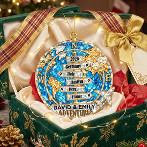 Destination Of All Year - Personalized Custom Shape Crystal Effect Ornament