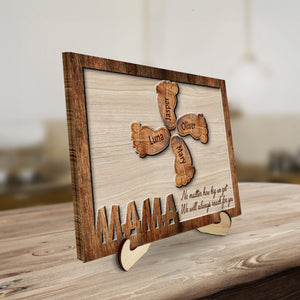 Heartfelt Gift – Personalized Custom Wooden Plaque "Always Reach For You"