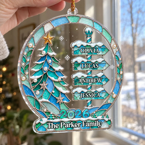"My Family, My Love" – Personalized Acrylic Ornament | Heartfelt Keepsake For Families