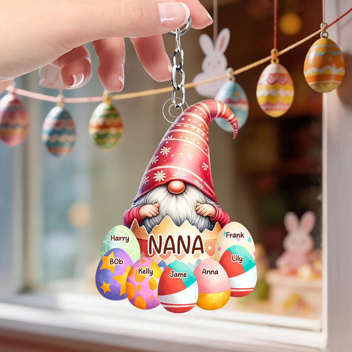 Personalized Easter Gifts For Grandma Keychain Nana