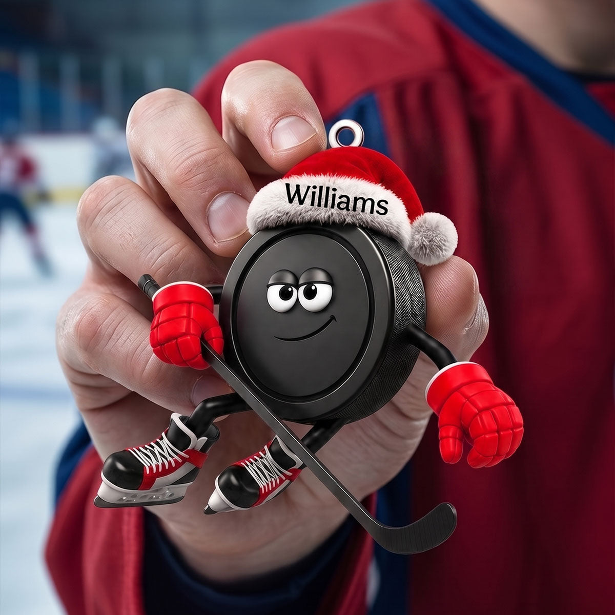 "Hockey Life" – Personalized Christmas Ornament | Custom Ice Hockey Keepsake For Players & Fans