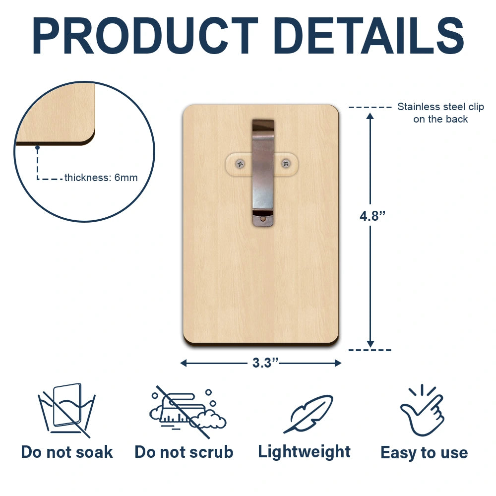 Custom Photo Dad Visor Clip - Personalized Dad We Love You Gift for Him