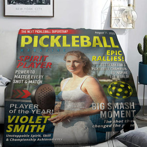 Custom Pickleball Magazine Cover, Pickleball Lover Gift, Unique Pickleball Wall Art, Pickleball Gift