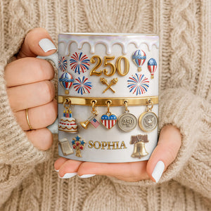 Gift For Patriots & USA Lovers – Personalized "Celebrating Freedom" Mug