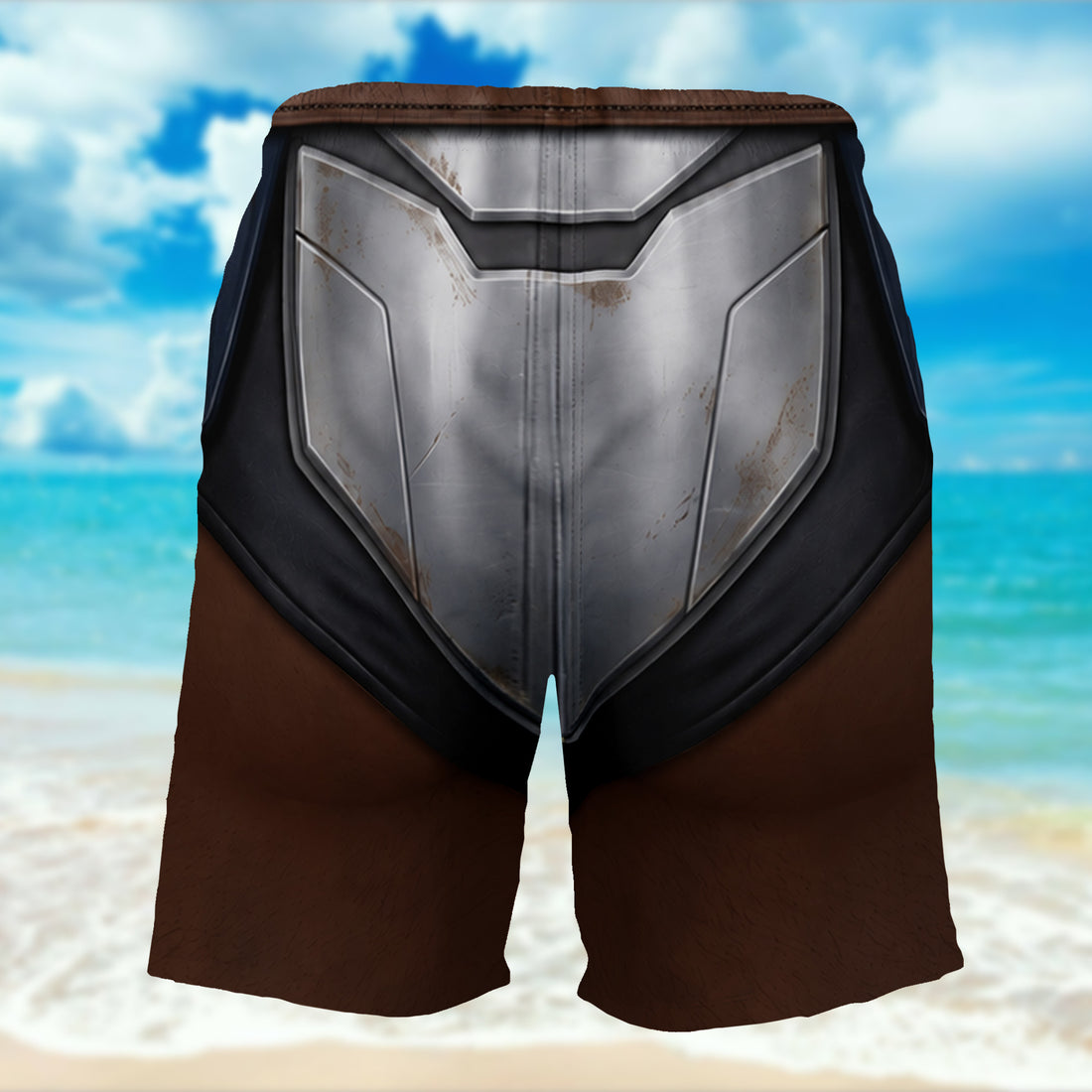Warrior Armor Style – Personalized Men's Beach Shorts | Gift For Him