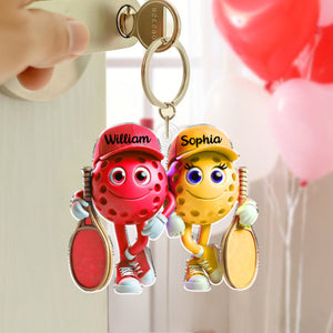 Sporty Couple Keychain- Personalized Keychain
