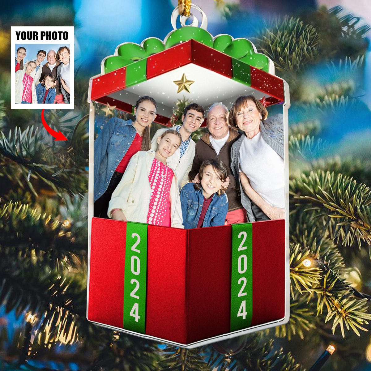 The Best Gift Ever - Personalized Acrylic Photo Ornament