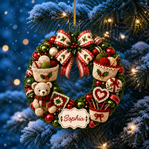"In My Crochet Era" – Personalized Acrylic Hanging Ornament | Gift For Crochet Lovers