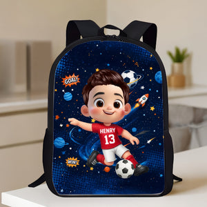Back To School Backpack For Kids – Personalized Soccer Design For Boys & Girls