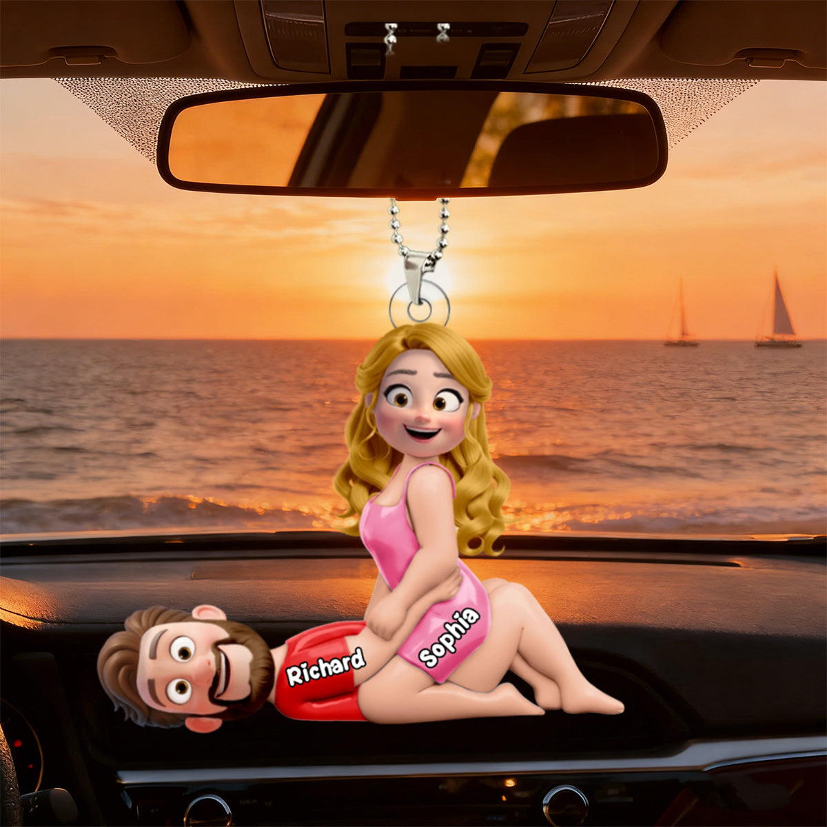 Couple Love You Everyday Personalized Acrylic Ornament - Gifts For Couple